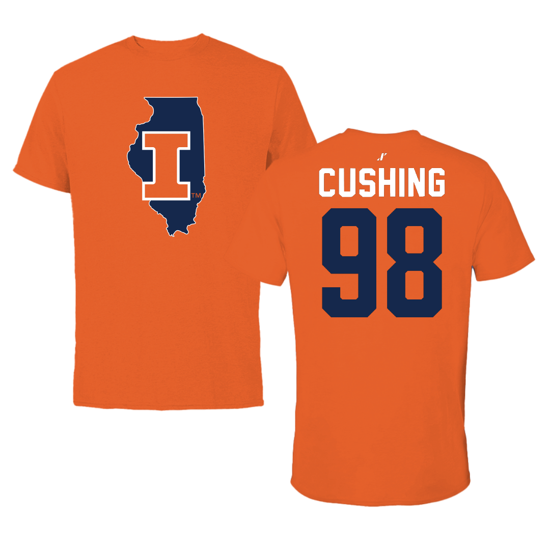 University of Illinois Softball Orange State Performance Tee - #98 Ella Cushing
