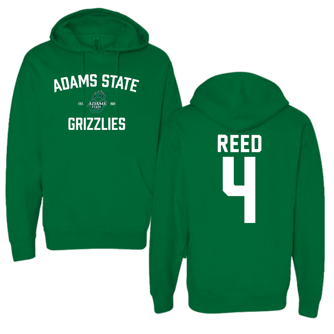 Adams State University Basketball Green General Hoodie - #4 Jaylin Reed