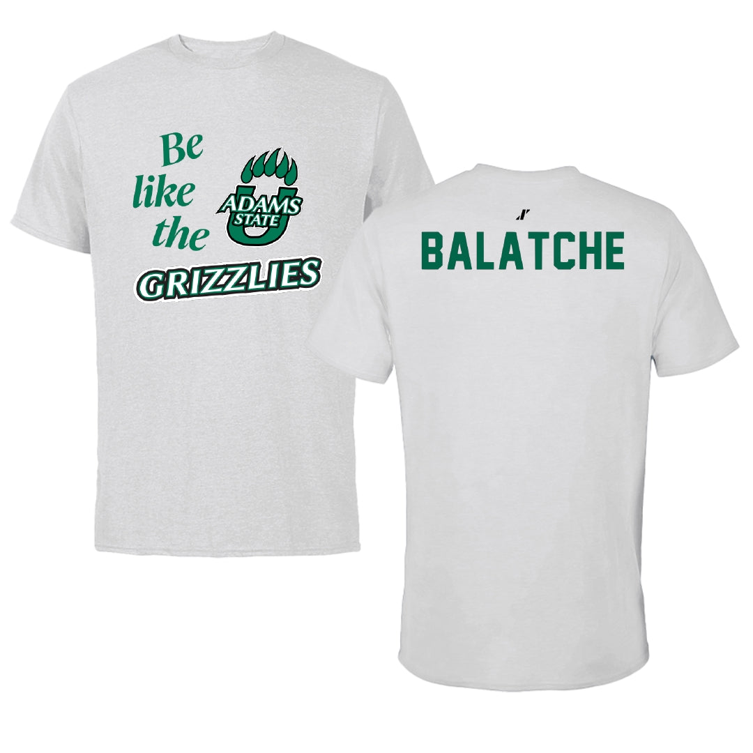 Adams State University Basketball Light Gray Be Like Us Performance Tee - Duncan Balatche