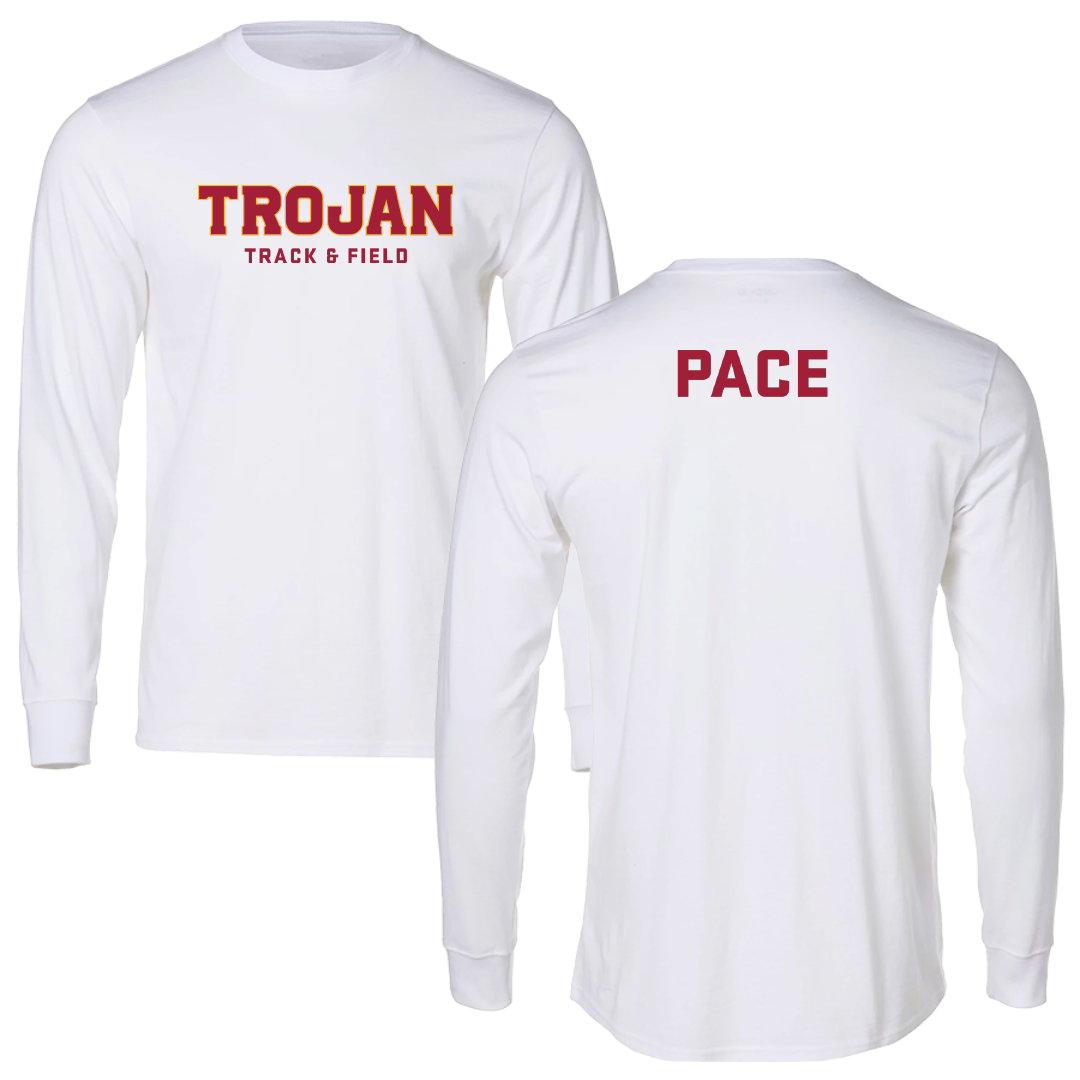 University of Southern California TF and XC White Long Sleeve - Olivia Pace