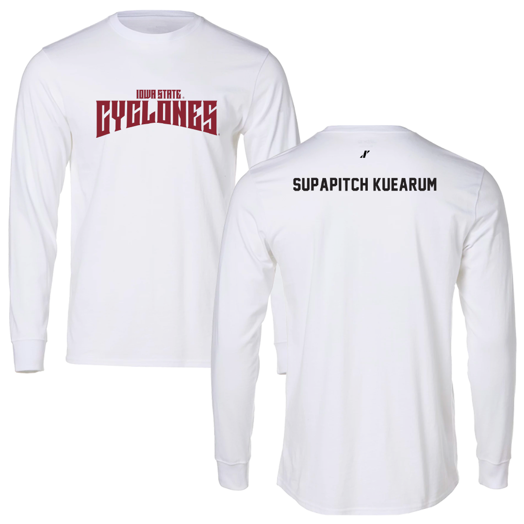 Iowa State University Tennis White Classic Long Sleeve - Anna Supapitch Kuearum
