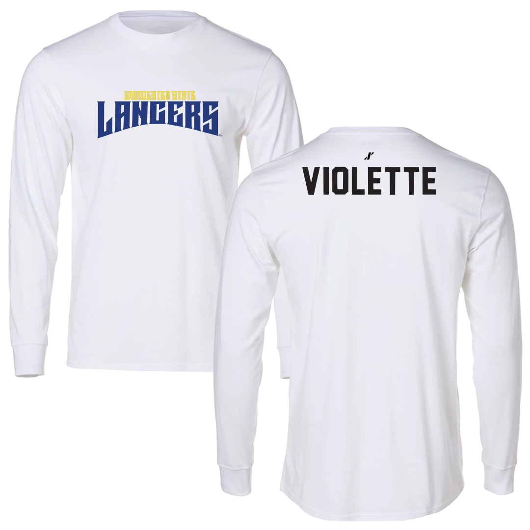 Worcester State University TF and XC White Classic Long Sleeve - Nicholas Violette