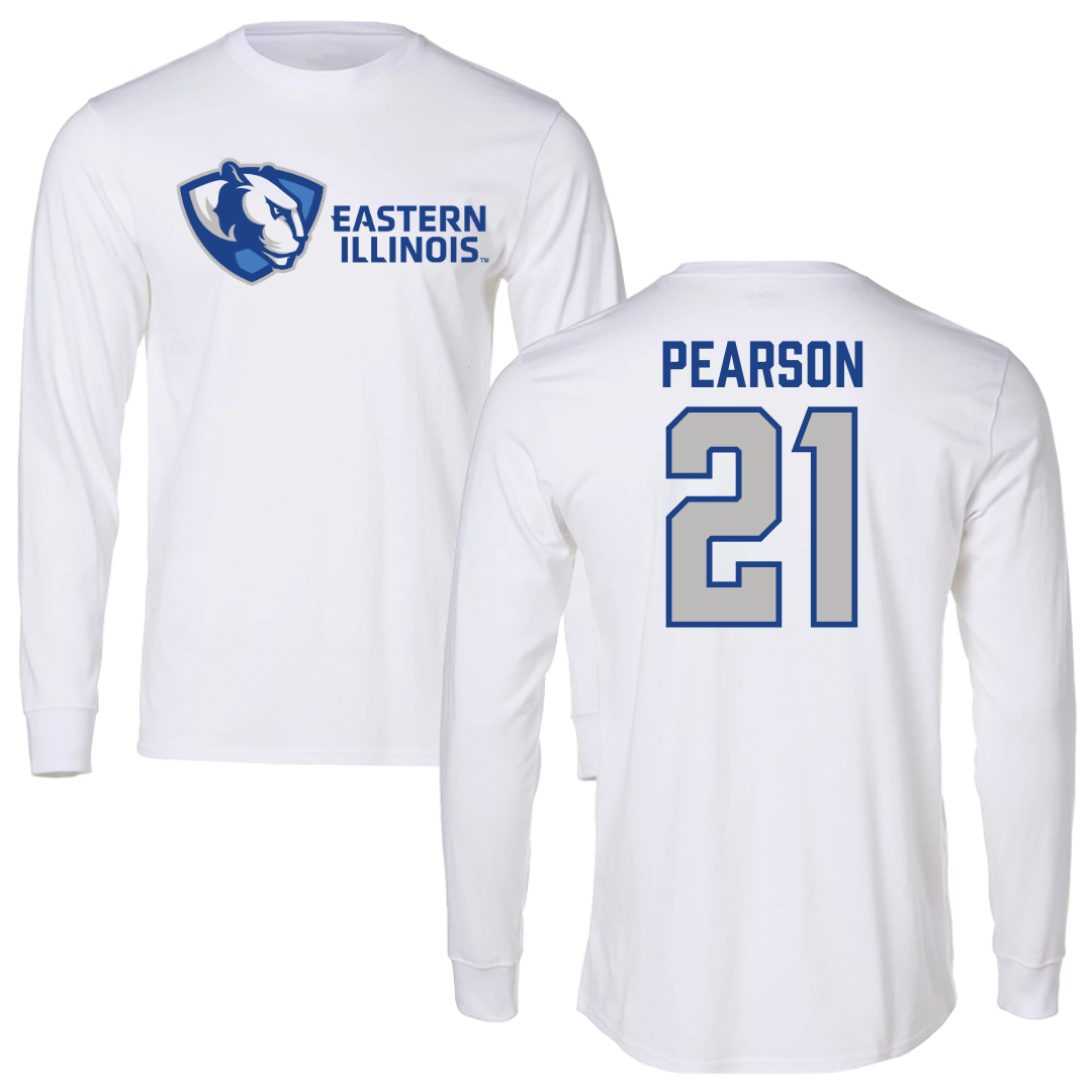 Eastern Illinois University Football White Long Sleeve - #21 Jay Pearson