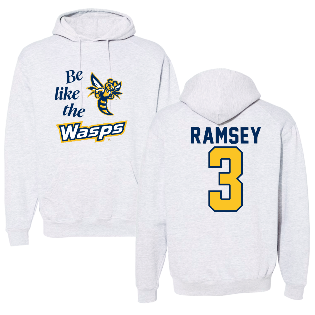 Emory & Henry College Basketball Light Gray Be Like Us Hoodie - #3 Lyndie Ramsey