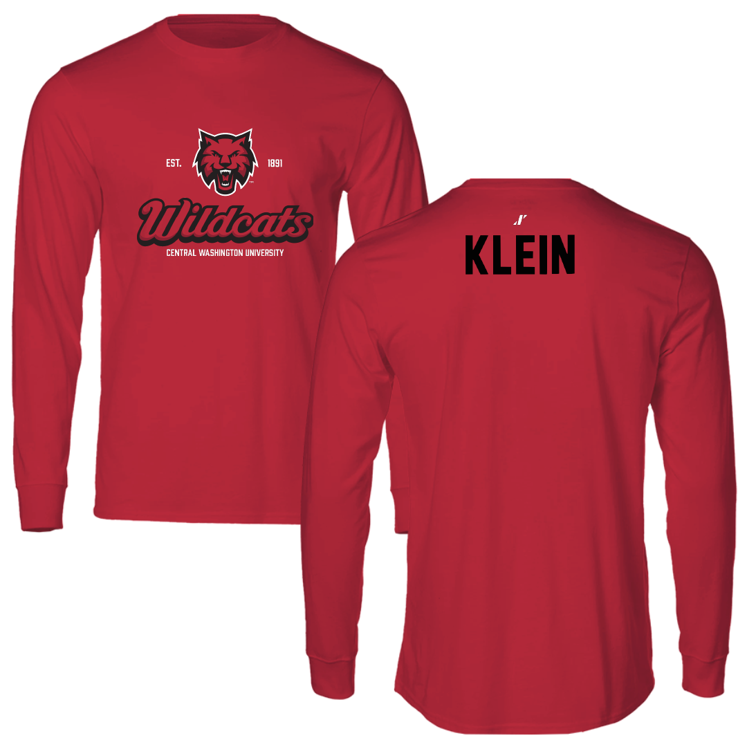 Central Washington University TF and XC Crimson General Long Sleeve - Drew Klein