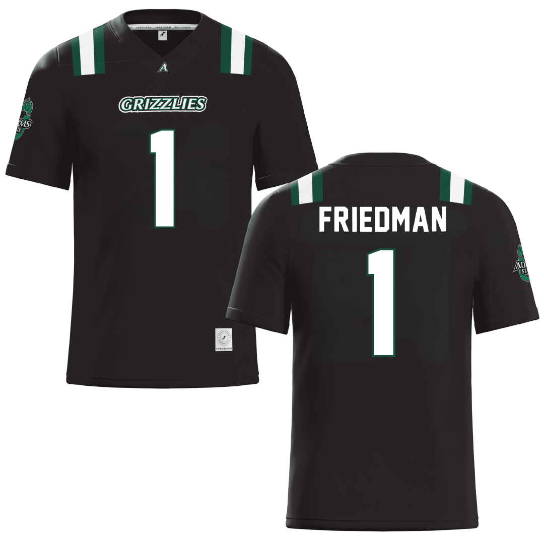 Adams State University Black Football Jersey - Anjali Friedman