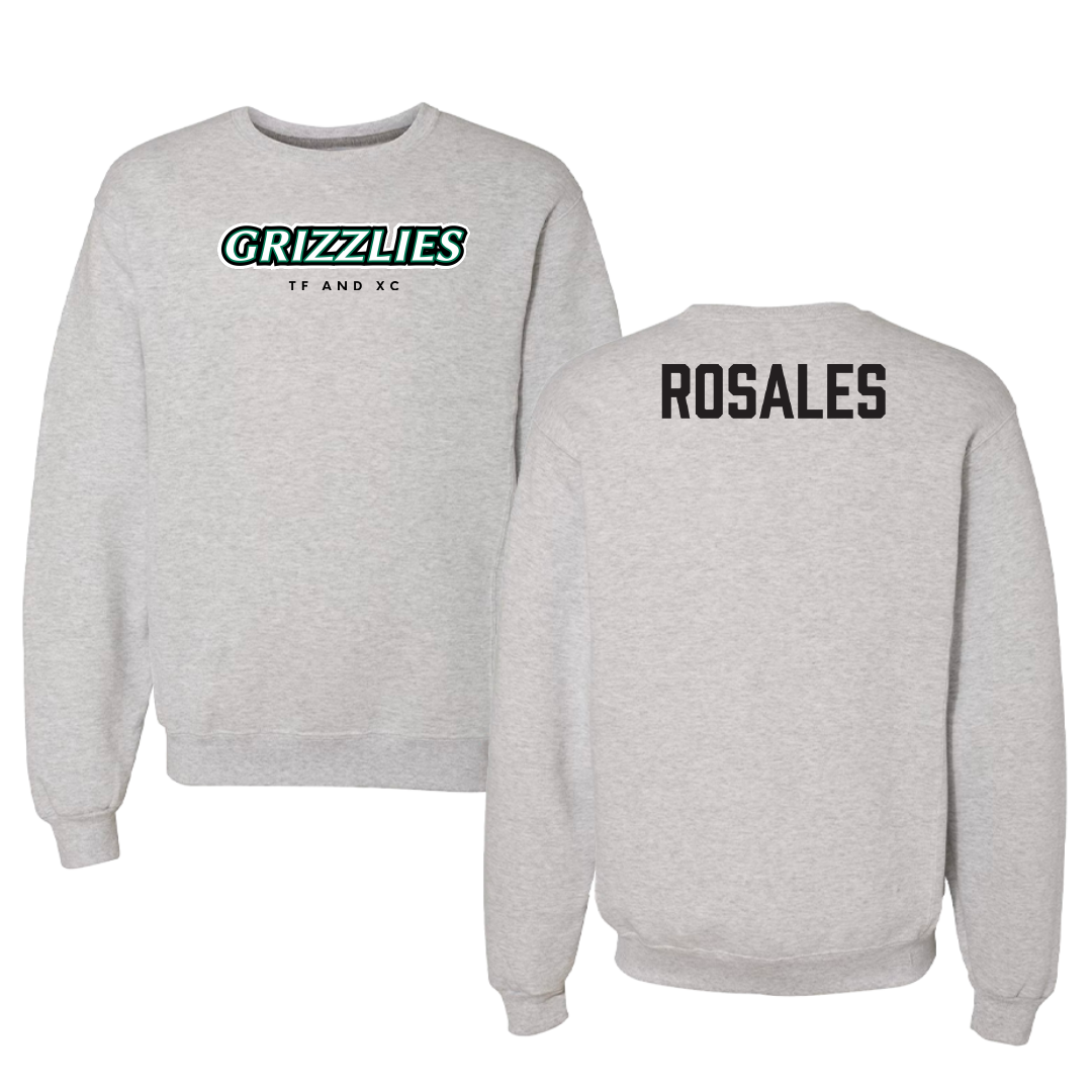 Adams State University TF and XC Gray Grizzlies Crewneck - Juan Rosales