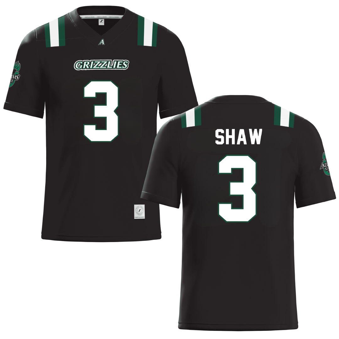 Adams State University Black Football Jersey - #3 Seth Shaw