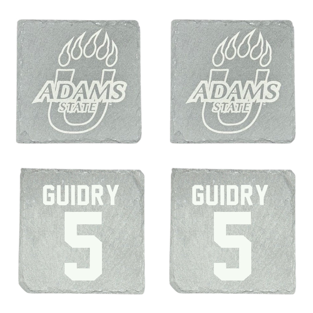 Adams State University Basketball Stone Coaster (4 Pack)  - #5 Jerrick Guidry