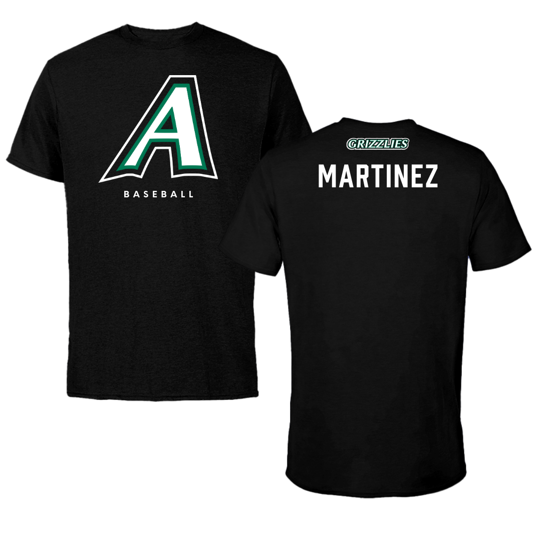 Adams State University Baseball Black Block Tee - Gage Martinez