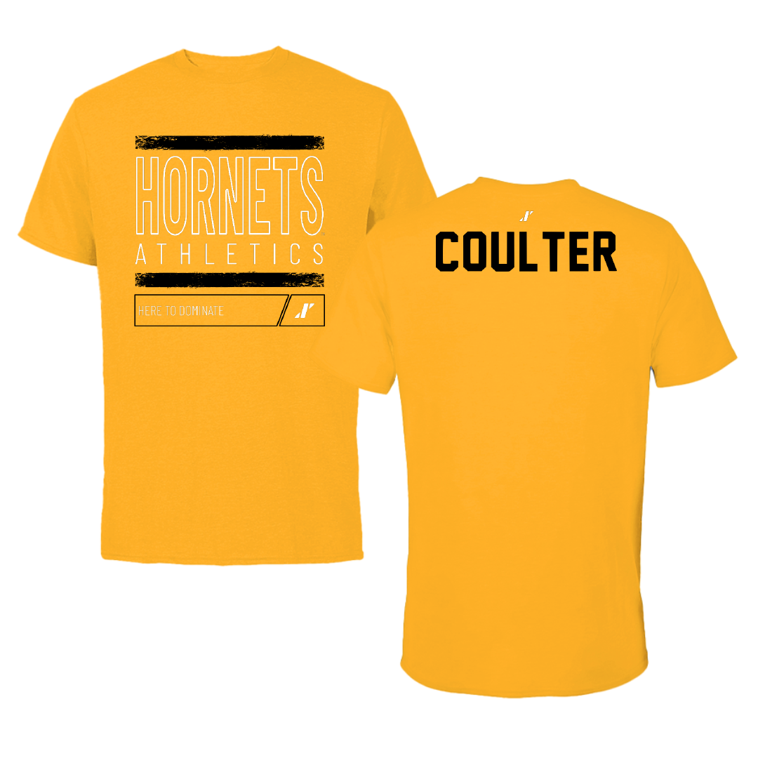 Alabama State University TF and XC Gold Dominate Tee - Jon Coulter