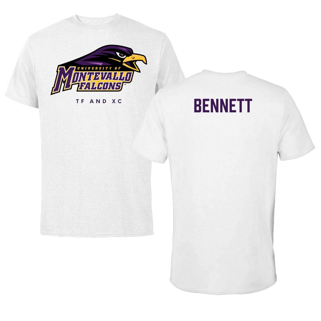 University of Montevallo TF and XC White Tee - Preston Bennett