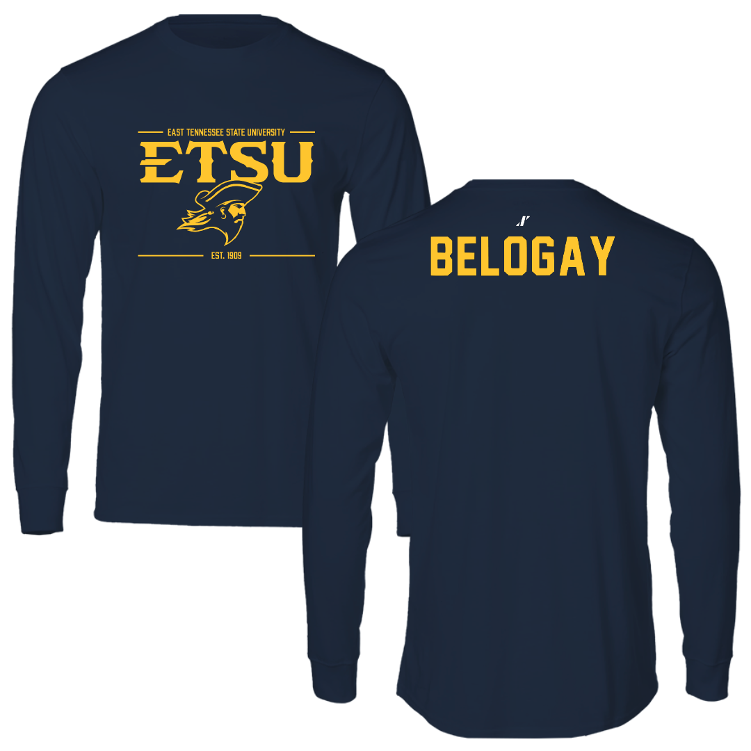 East Tennessee State University Triathlon Navy General Performance Long Sleeve - Izi Belogay