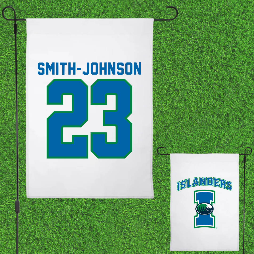 Texas A&M University-Corpus Christi Baseball White Garden Flag - #23 Christian Smith-Johnson