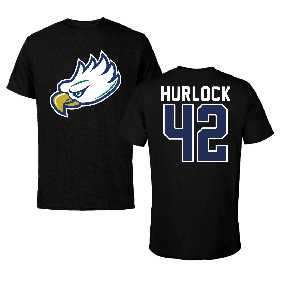 Florida Gulf Coast University Baseball Black Tee - #42 Robert Hurlock