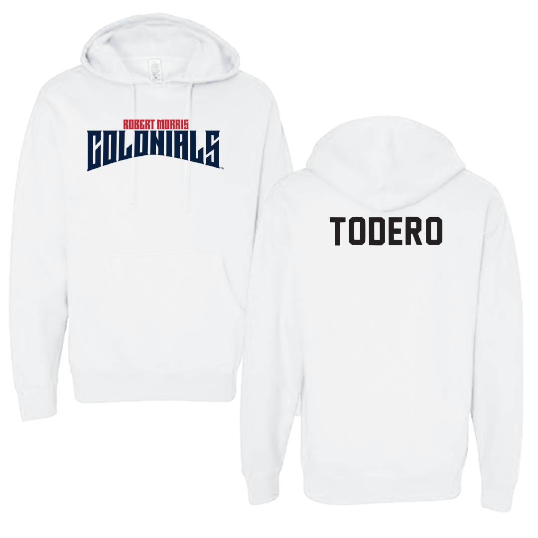 Robert Morris University TF and XC White Classic Hoodie - Rayna Todero