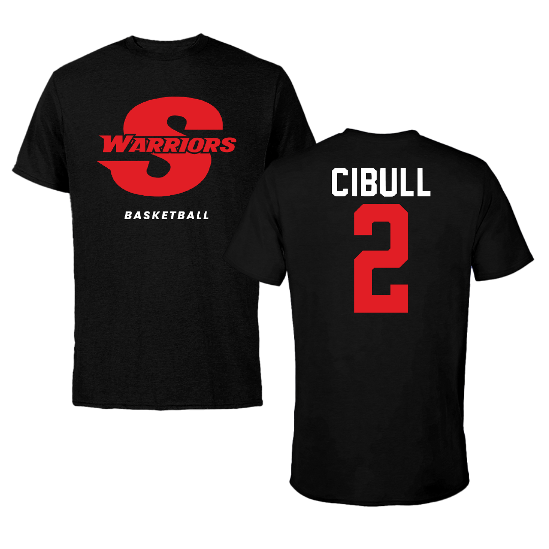 Stanislaus State Basketball Black Tee - #2 Jason Cibull