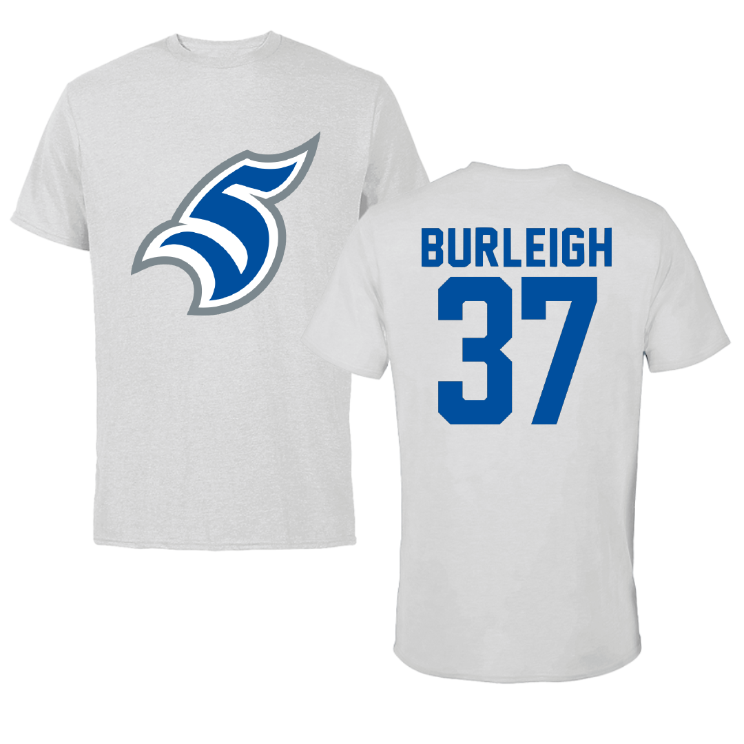 Thomas More University Football Light Gray Tee - #37 Davis Burleigh