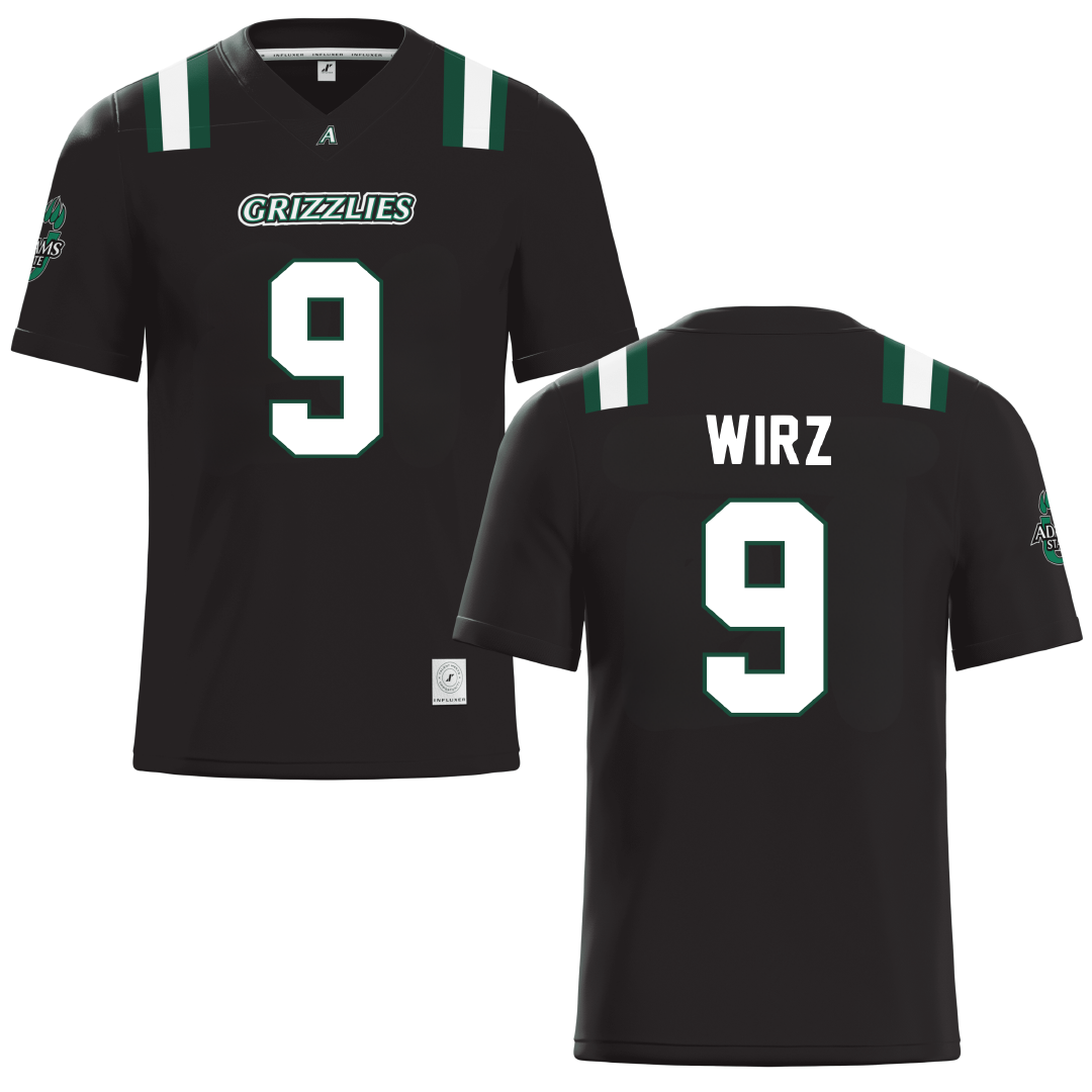 Adams State University Black Football Jersey - #9 Marius Wirz