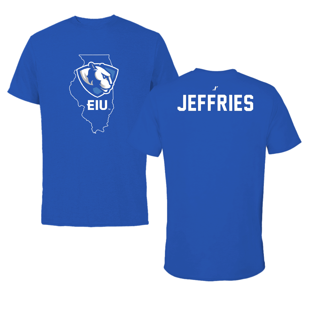 Eastern Illinois University Cheer Blue State Performance Tee - Emily Jeffries