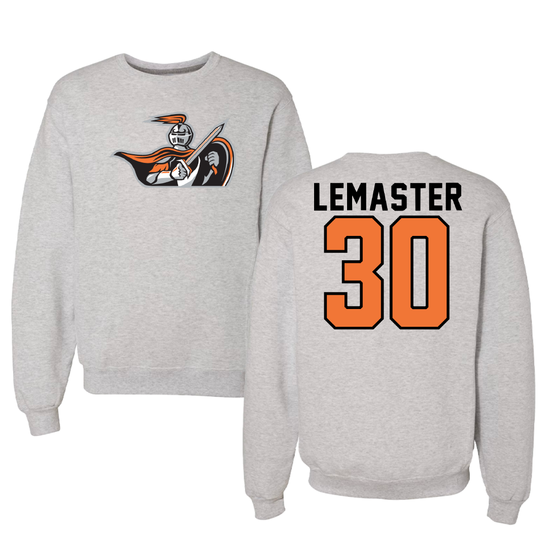 Heidelberg University Football Gray Crewneck - #30 Caylan LeMaster
