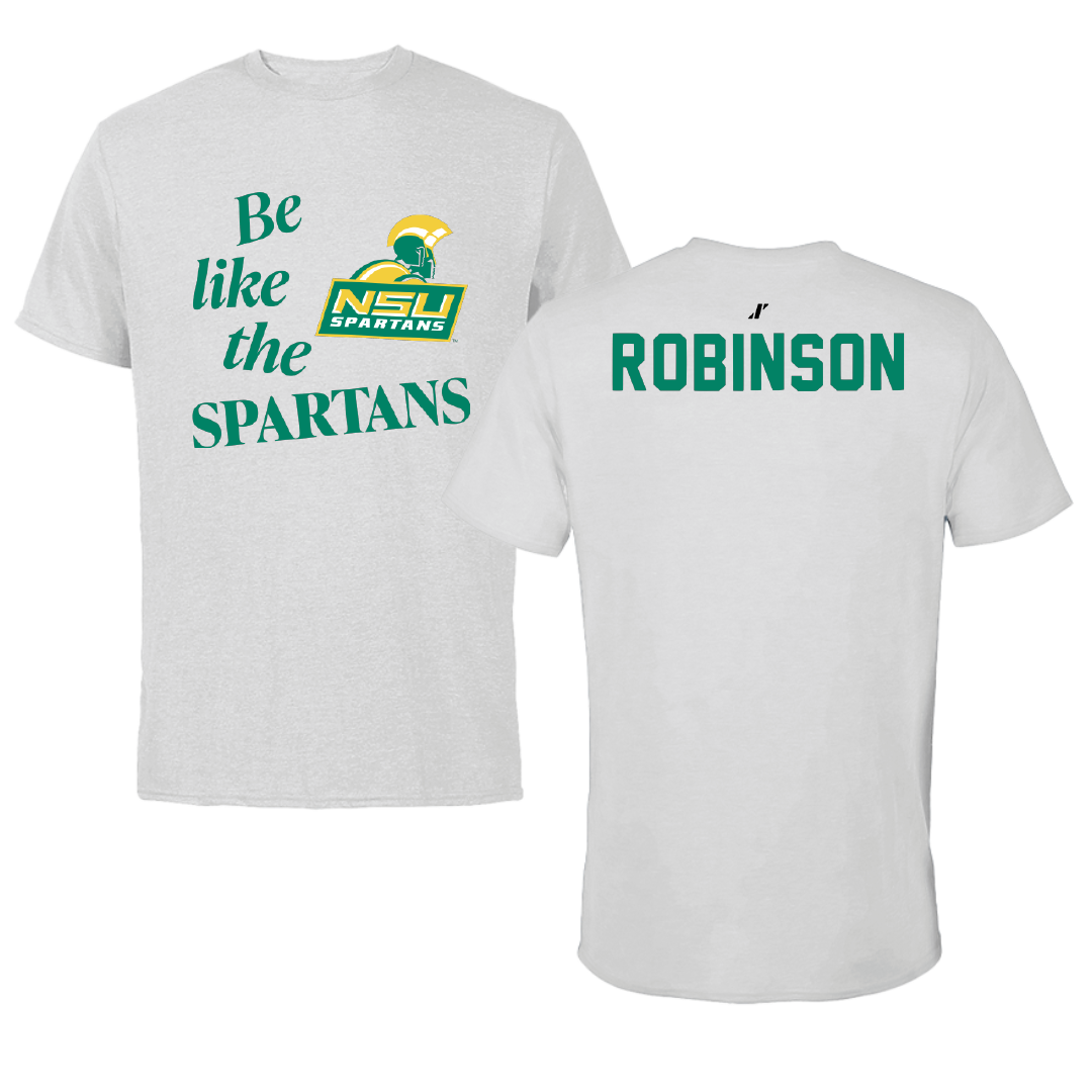 Norfolk State University TF and XC Light Gray Be Like Us Tee - Brooklyn Robinson