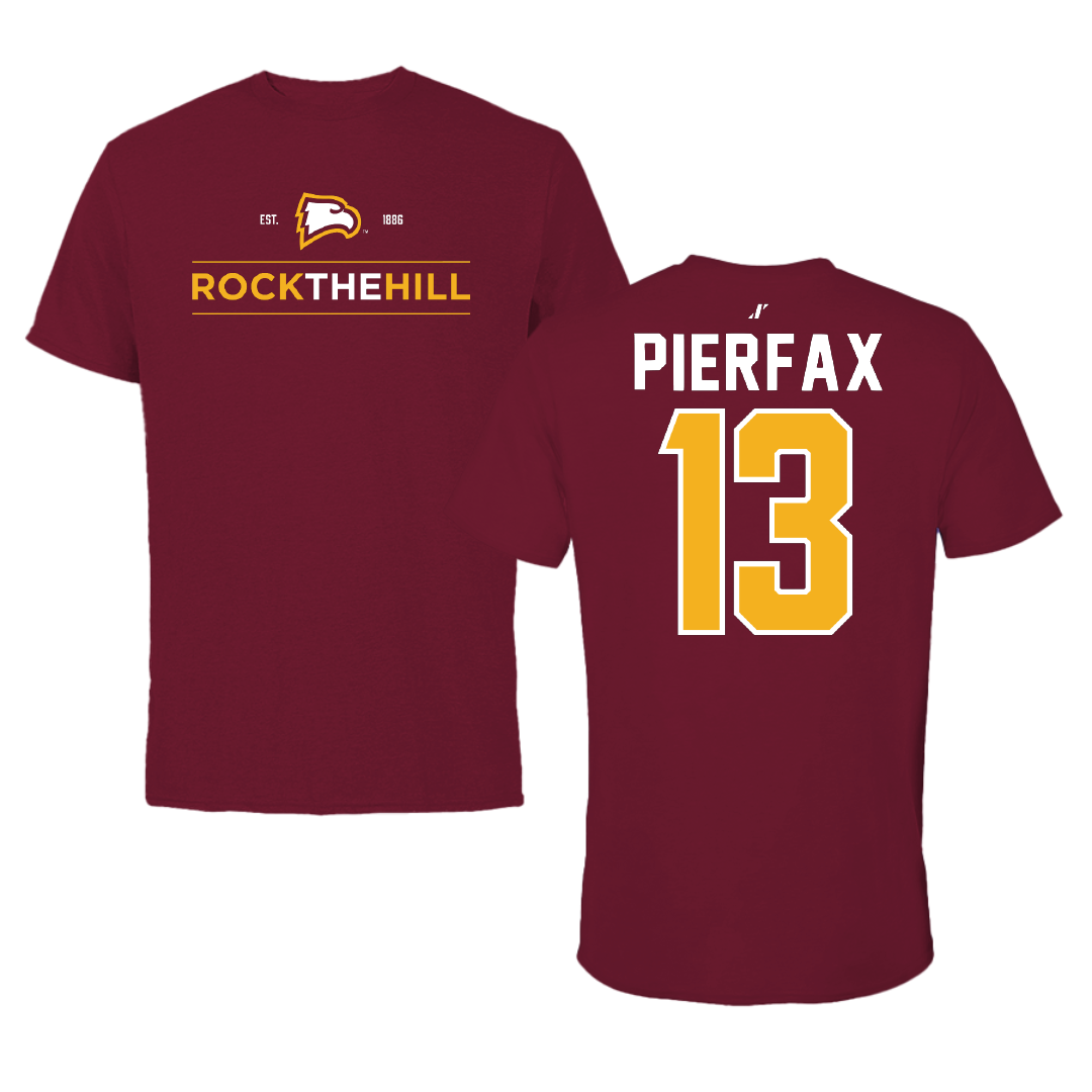 Winthrop University Basketball Garnet General Tee - #13 Mya Pierfax