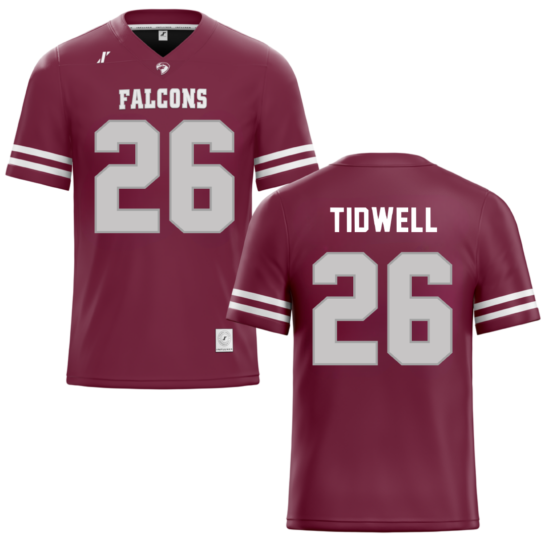 Fairmont State University Maroon Football Jersey - #26 Elijah Tidwell
