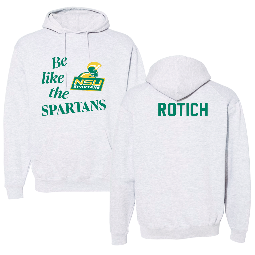 Norfolk State University TF and XC Light Gray Be Like Us Hoodie - Brian Rotich