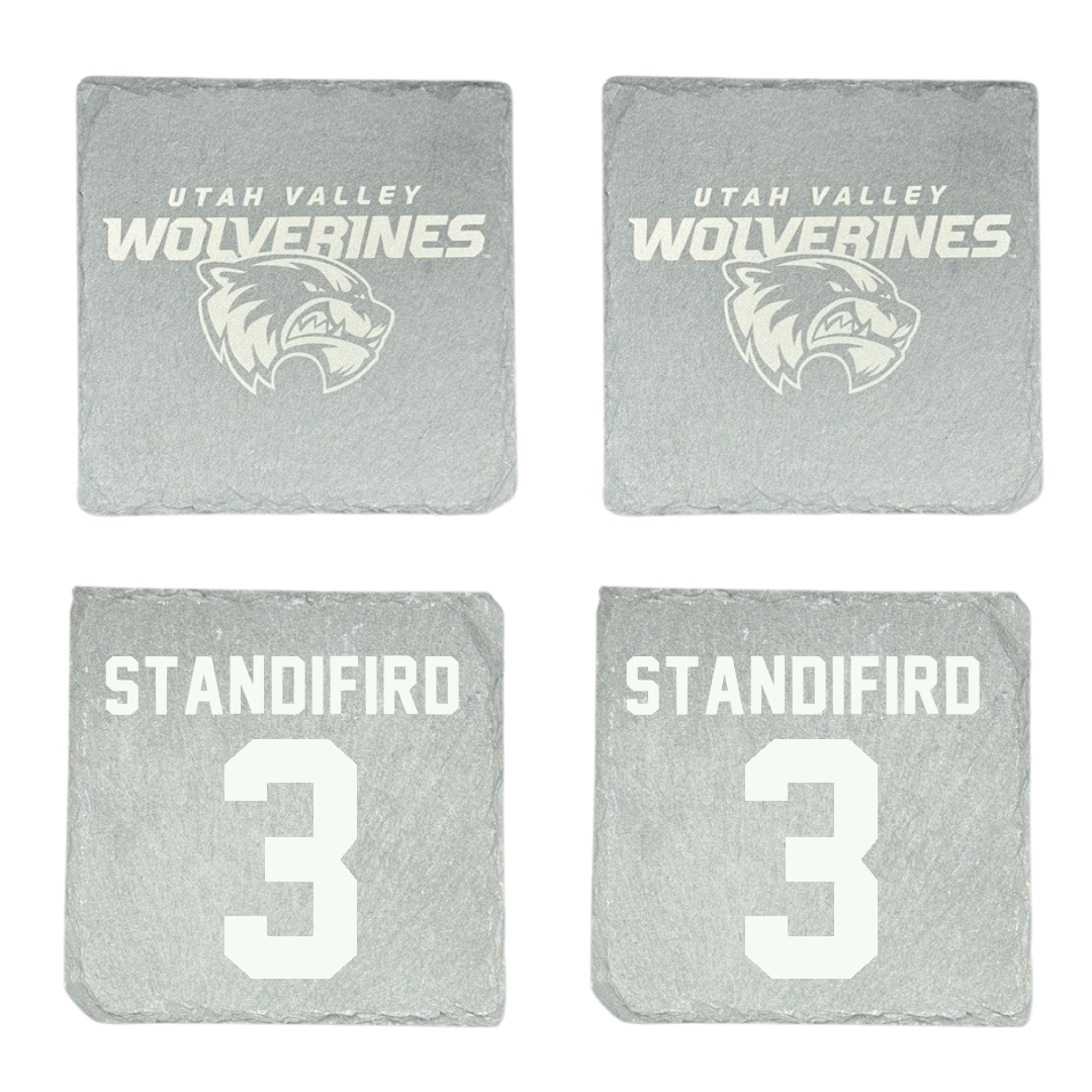 Utah Valley University Volleyball Stone Coaster (4 Pack)  - #3 Madison Standifird