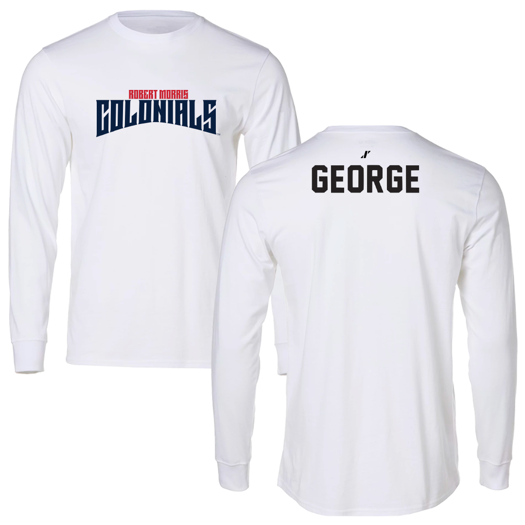 Robert Morris University TF and XC White Classic Performance Long Sleeve - Errisa George