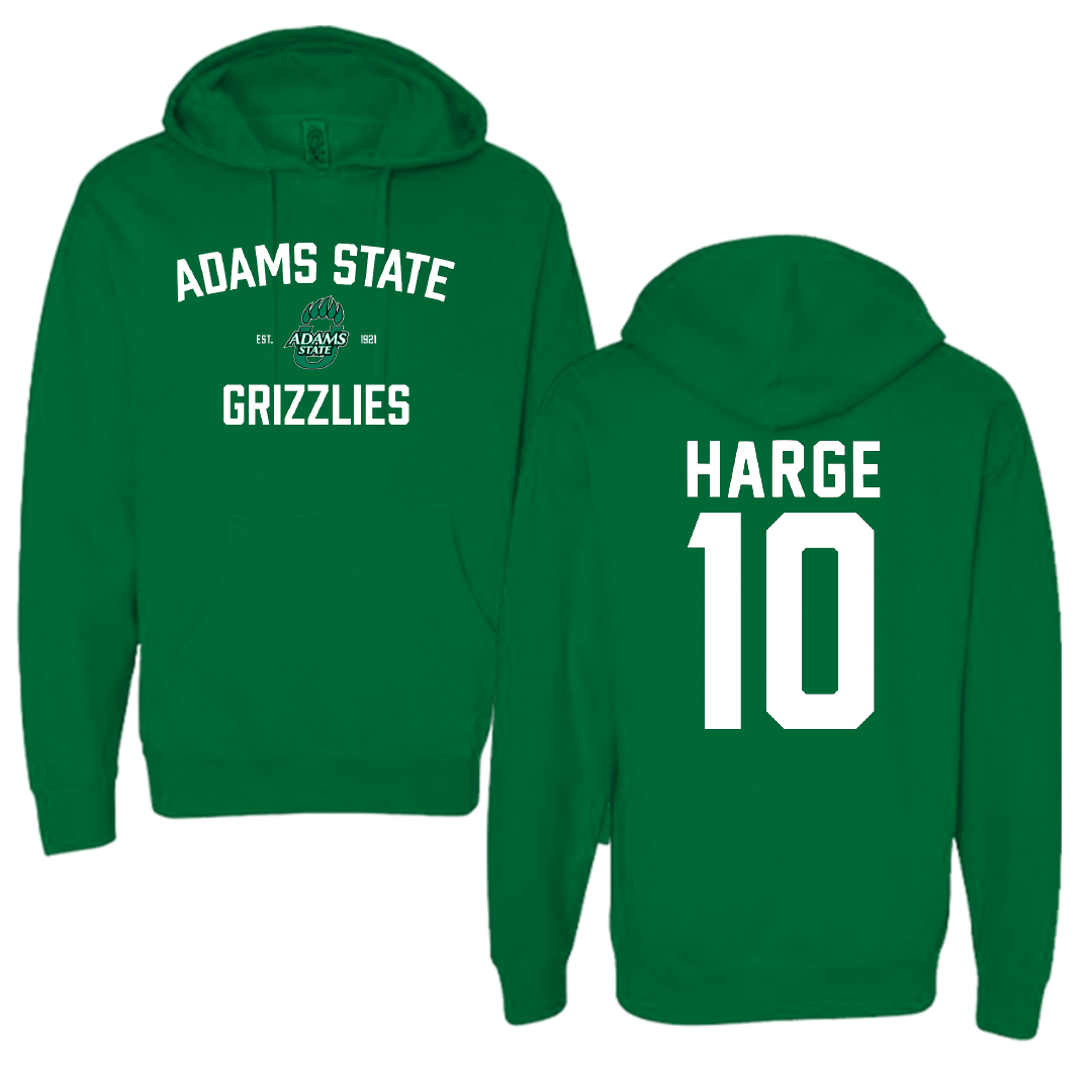 Adams State University Basketball Green General Hoodie - #10 John Harge