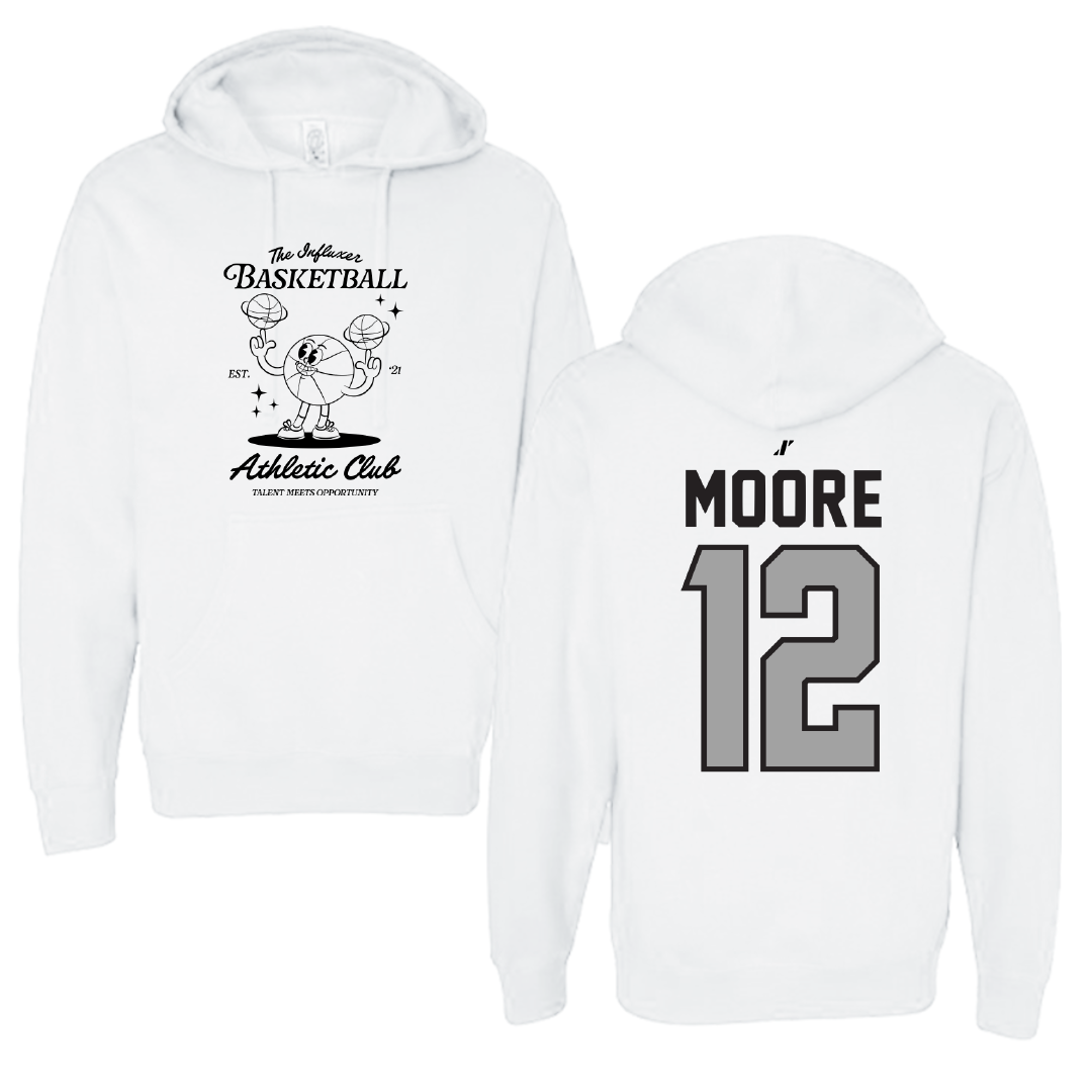 Basketball White Influxer Athletic Club Hoodie - #12 Samantha Moore