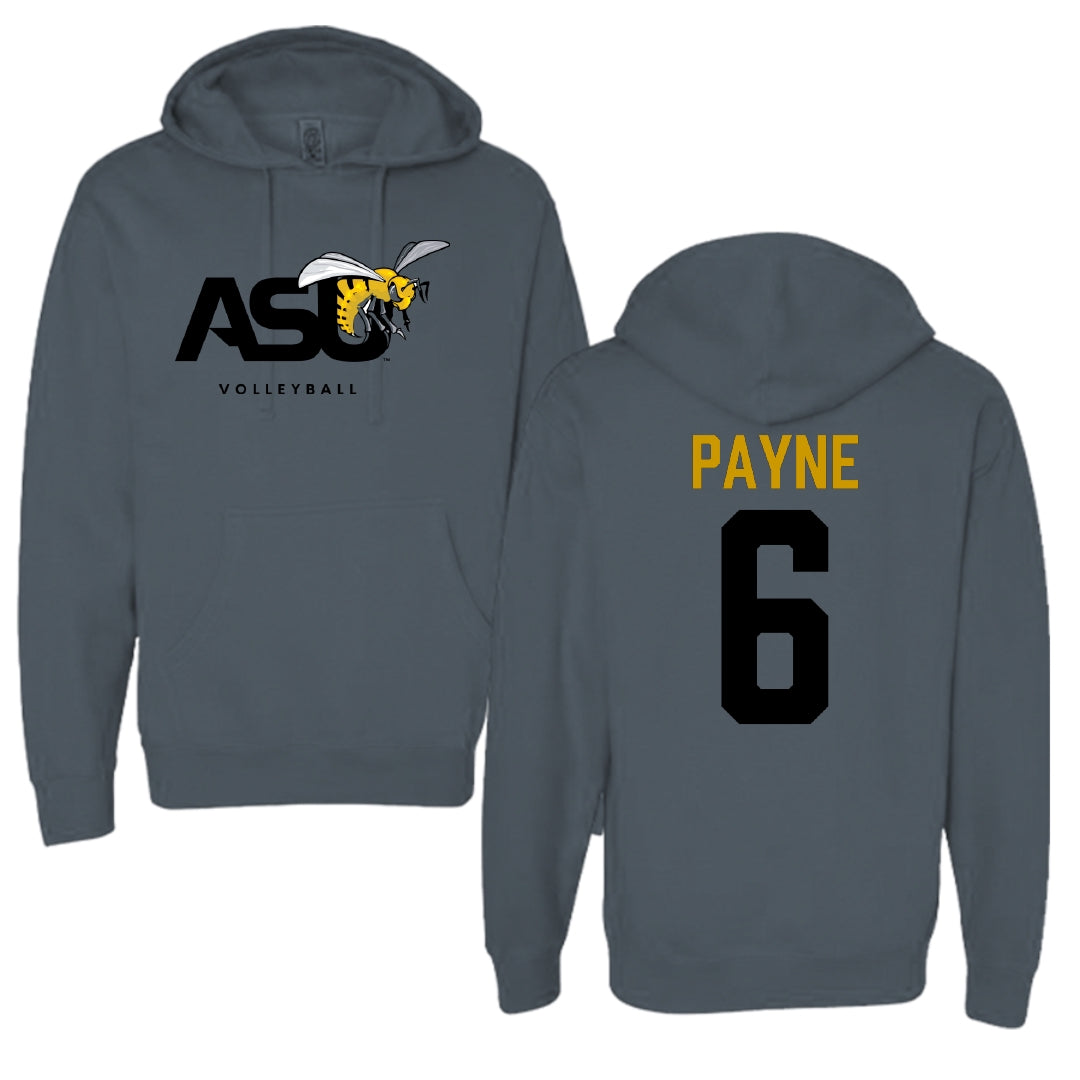 Alabama State University Volleyball Dark Gray Hoodie - #6 Bailee Payne