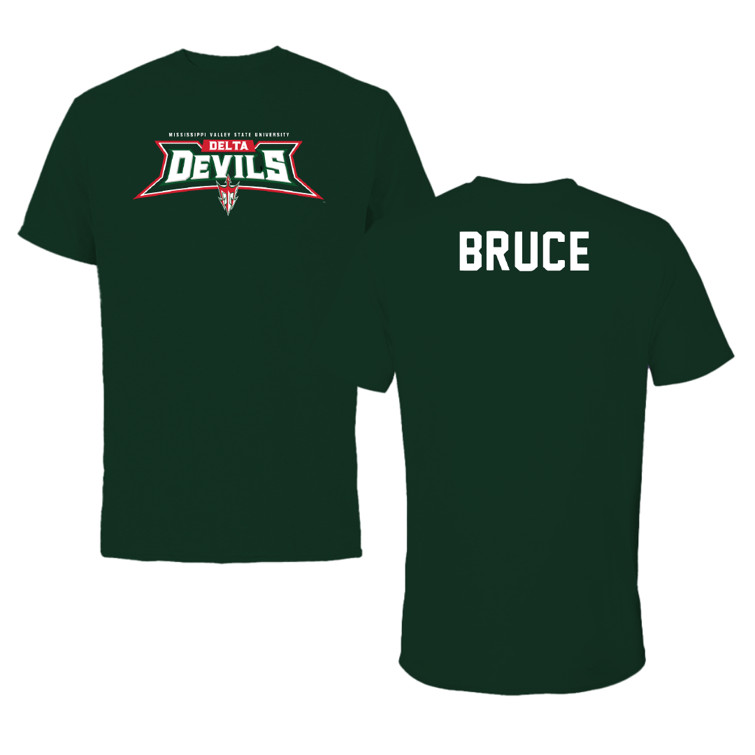 Mississippi Valley State University TF and XC Forest Green Tee - Samara Bruce