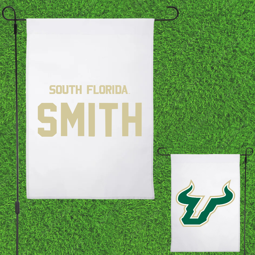 University of South Florida Golf White Garden Flag - Cooper Smith