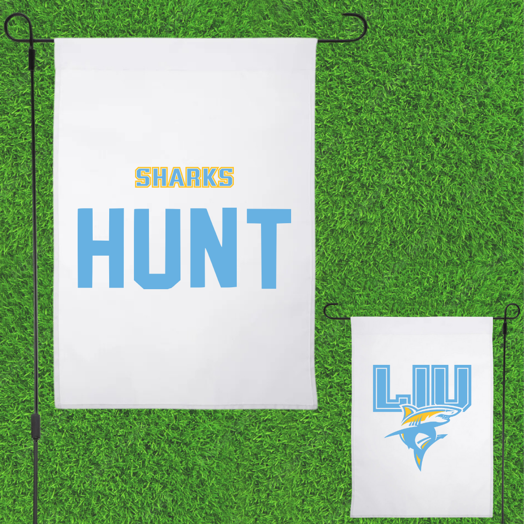 Long Island University Fencing White Garden Flag - Abigail Hunt