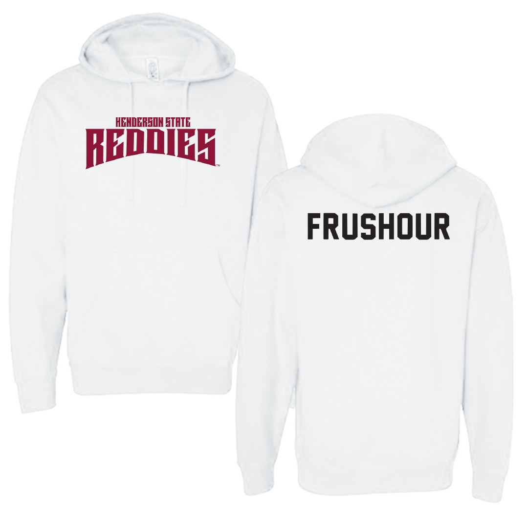 Henderson State University Cheer White Classic Hoodie - Felicity Frushour