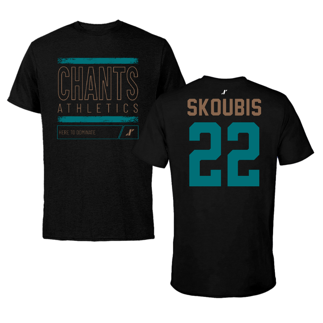 Coastal Carolina University Soccer Black Dominate Tee - #22 Sophia Skoubis