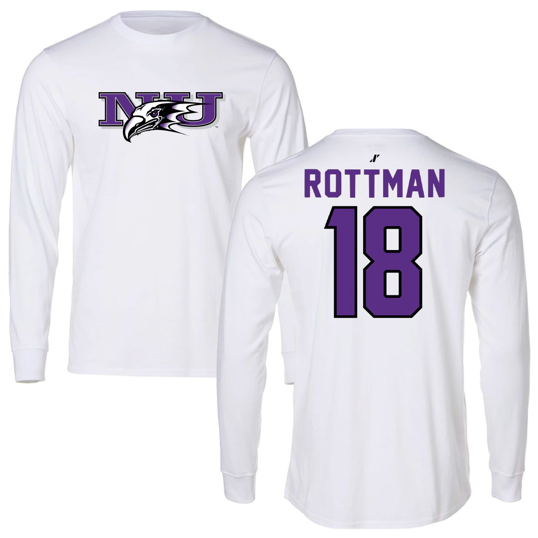 Niagara University Volleyball White Long Sleeve - #18 Katelynn Rottman