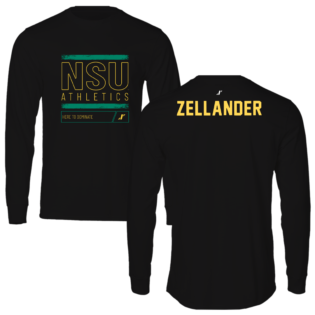 Norfolk State University TF and XC Black Dominate Long Sleeve - Jeremiah Zellander