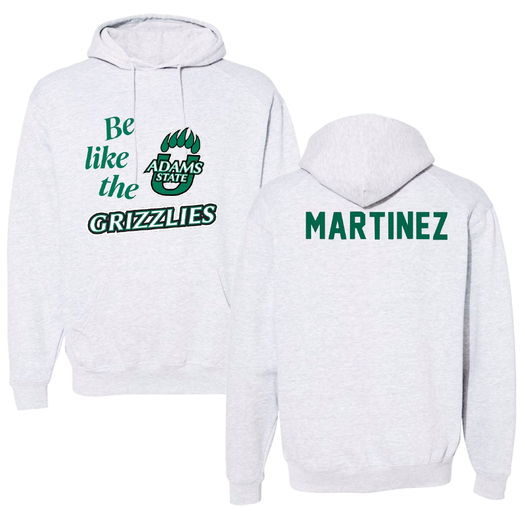 Adams State University Baseball Light Gray Be Like Us Hoodie - Jace Martinez