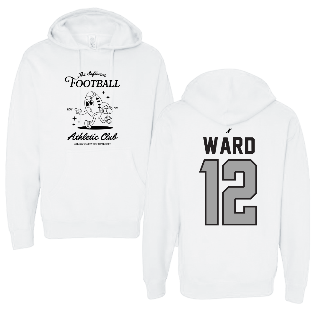 Football White Influxer Athletic Club Hoodie - #12 Jaheim Ward