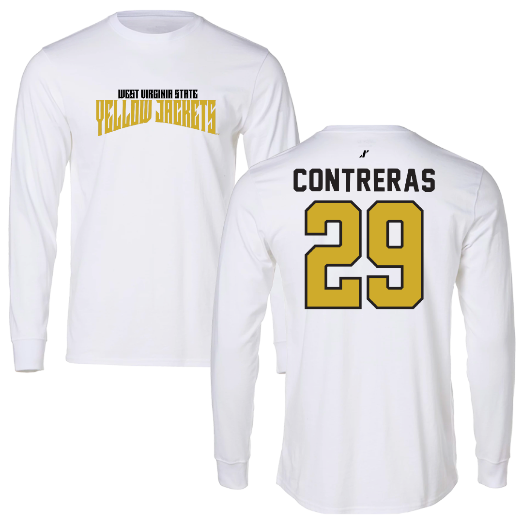 West Virginia State University Softball White Classic Long Sleeve - #29 Avery Contreras
