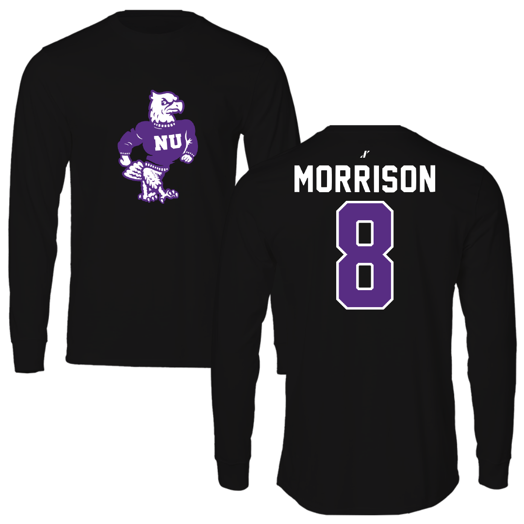 Niagara University Baseball Black Long Sleeve - #8 Hayden Morrison