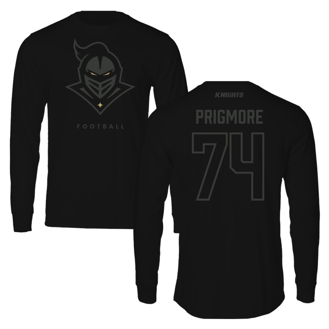University of Central Florida Football Black Performance Long Sleeve - #74 Matthew Prigmore