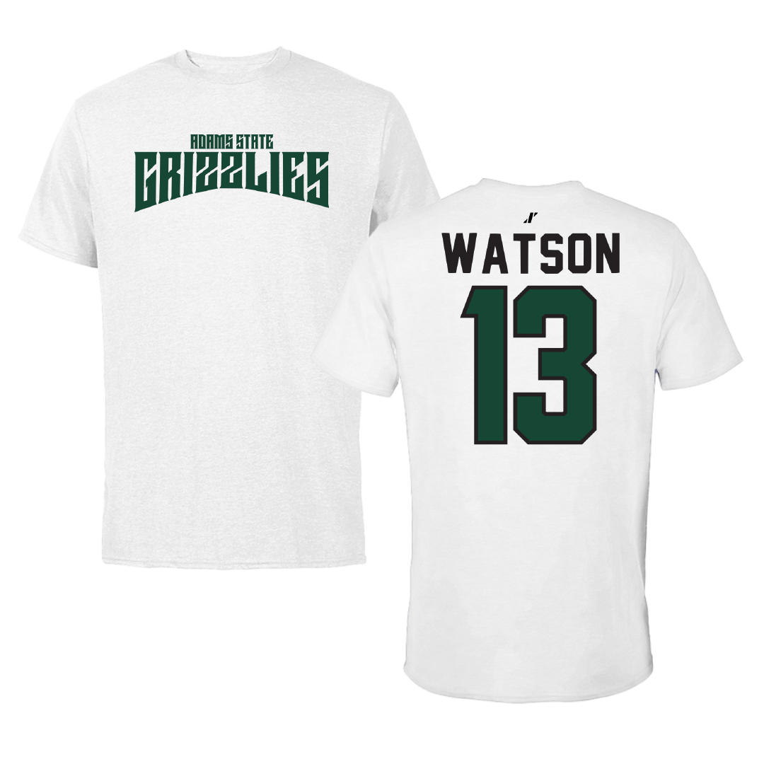 Adams State University Basketball White Classic Tee - #13 Celina Watson