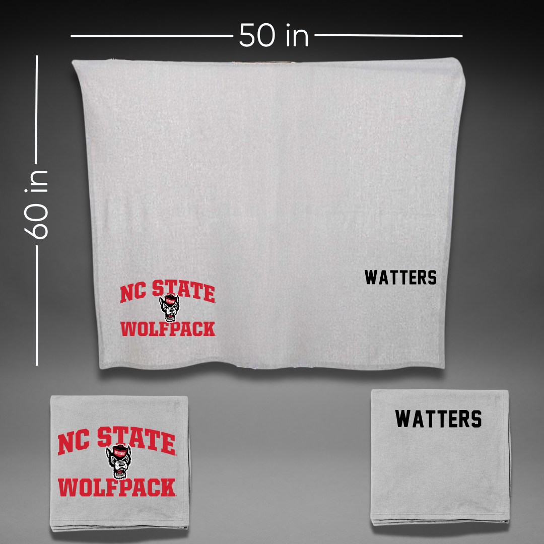North Carolina State University Cheer Gray Blanket - Sydney Watters
