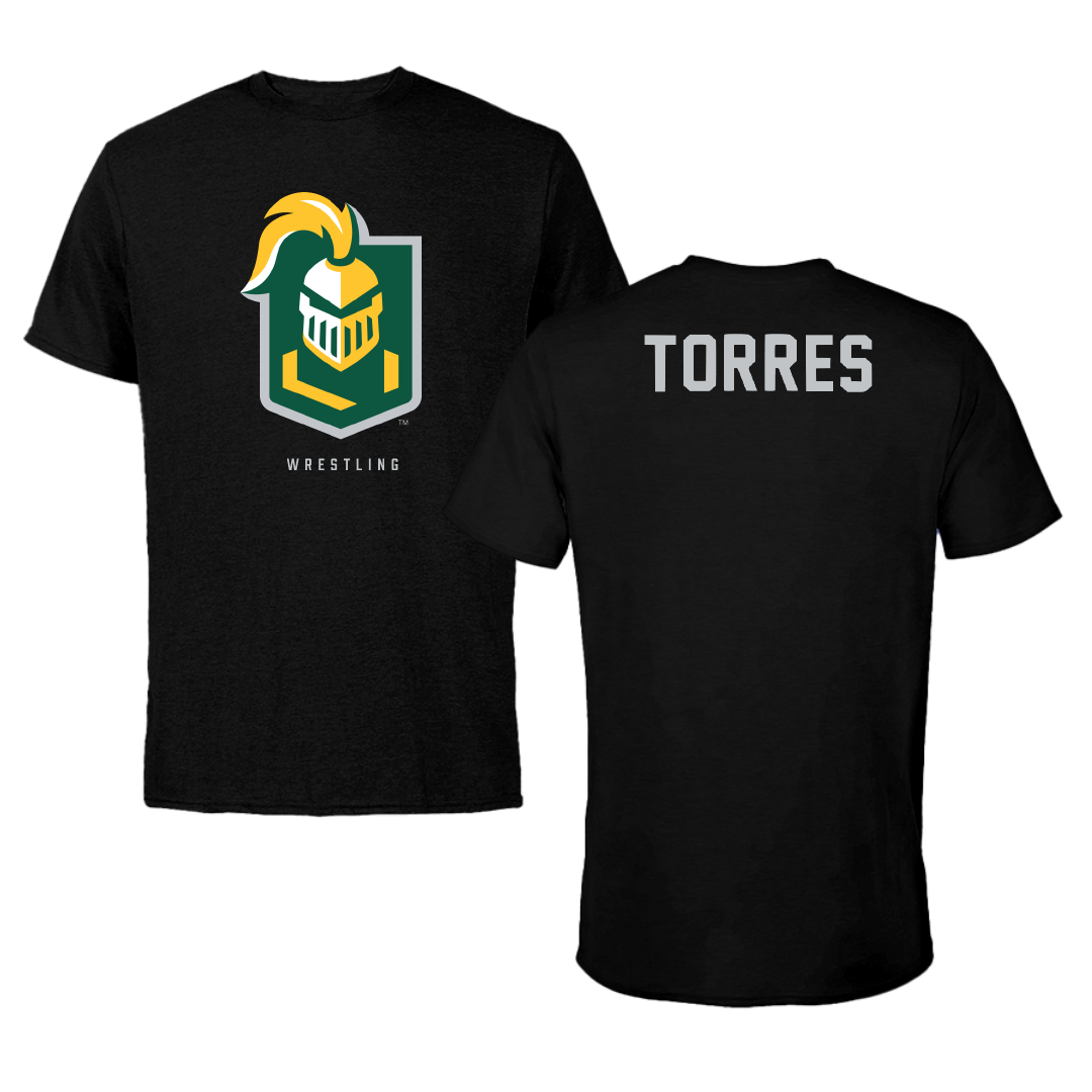 New Jersey City University Wrestling Black Performance Tee - Madeline Torres