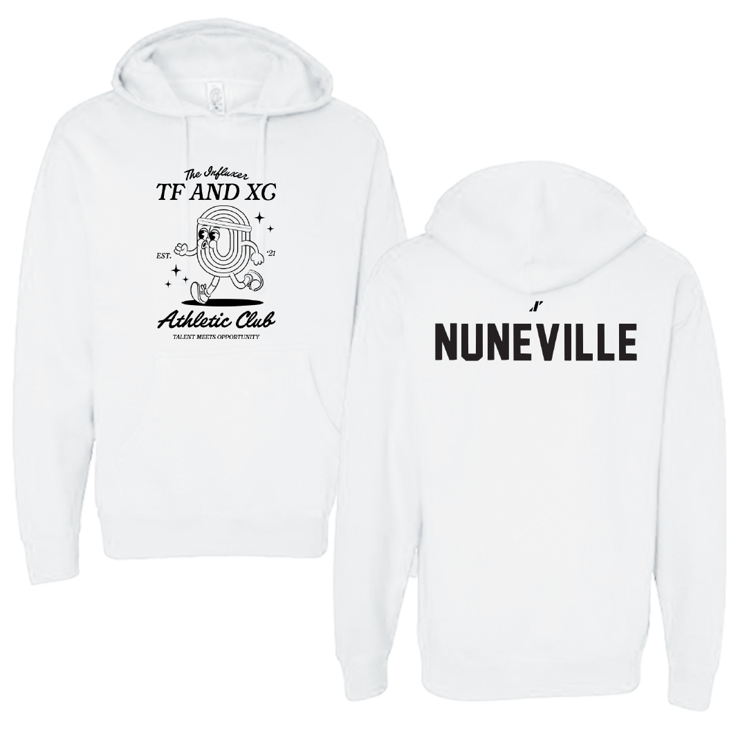 TF and XC White Influxer Athletic Club Hoodie - William Nuneville
